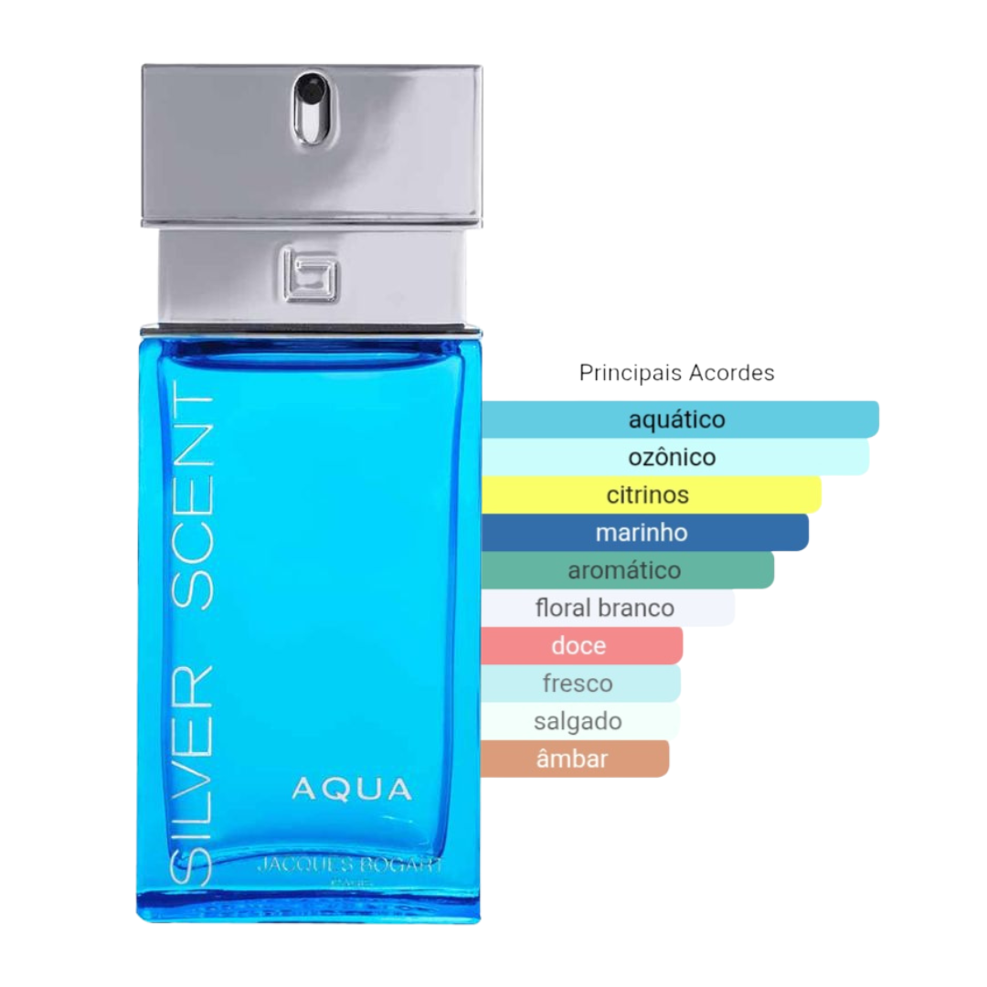 Perfume Silver Scent Aqua Jacques Bogart Masculino Eau de Parfum - Imagem 1