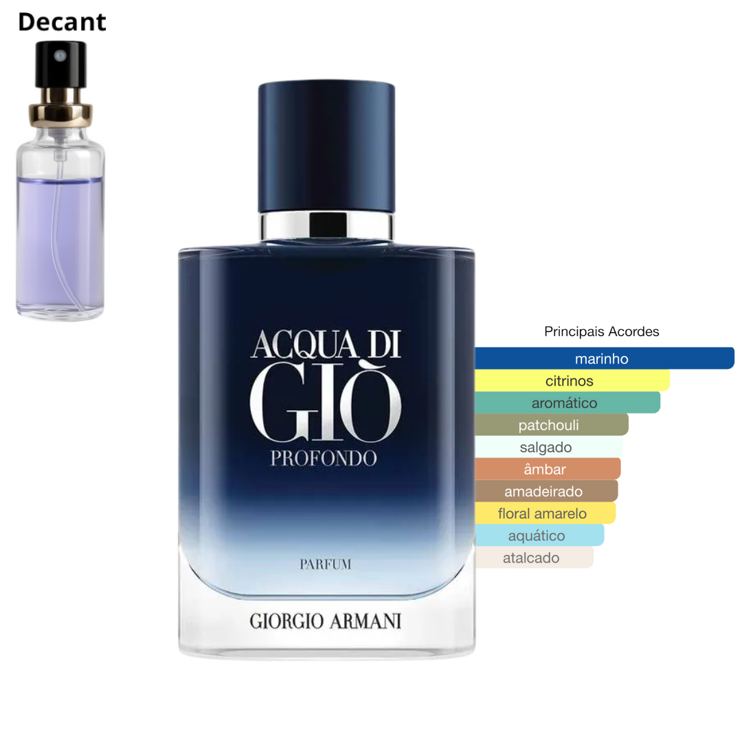 Decant - Acqua Di Giò Profondo Giorgio Armani Masculino Parfum - Imagem 1