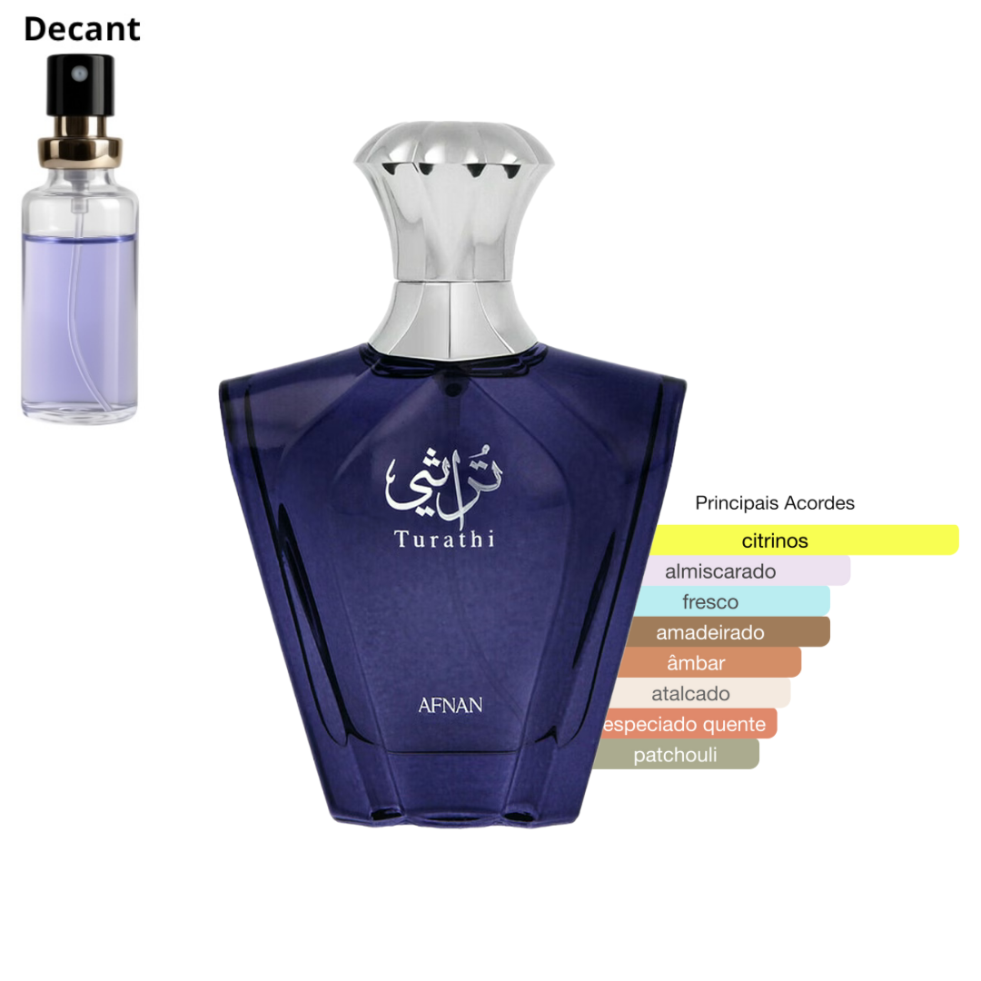 Decant - Turathi Blue Afnan Masculino Eau de Parfum - Imagem 1