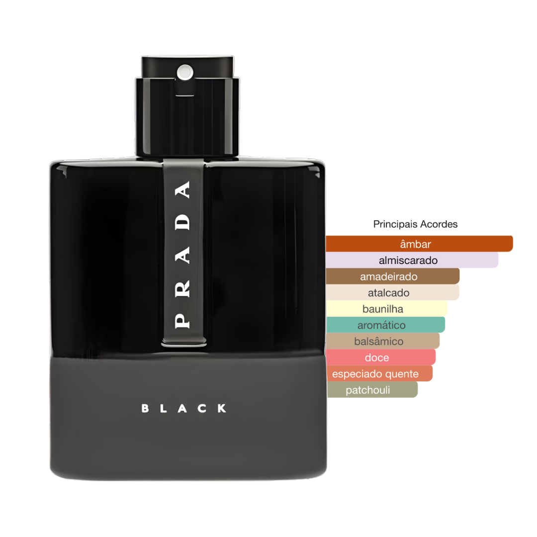 Perfume Prada Luna Rossa Black Masculino Eau de Parfum - Imagem 1