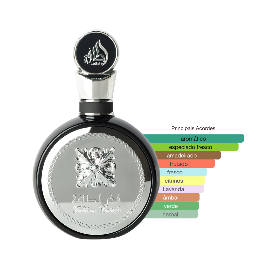 Perfume Fakhar Black Lattafa Masculino Eau de Parfum - Imagem 1