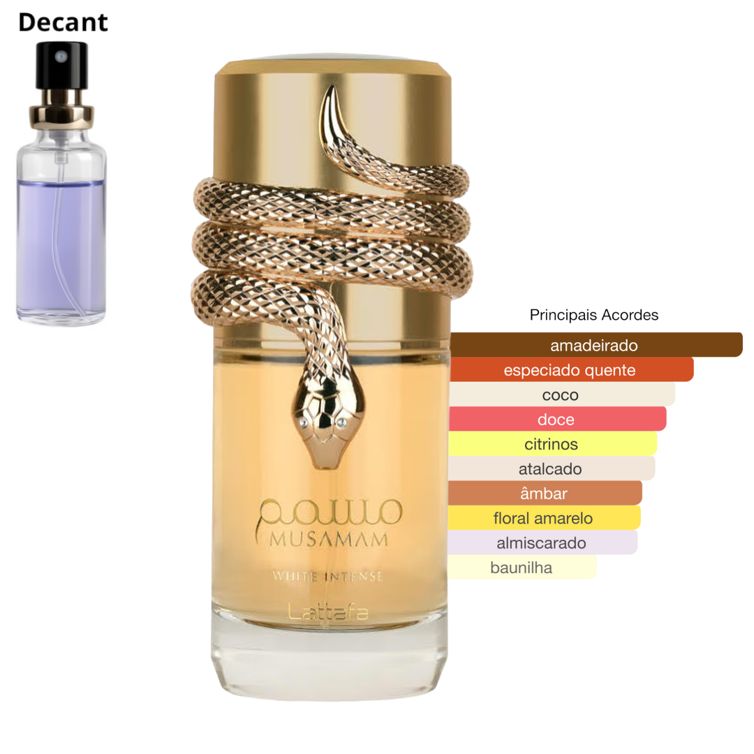 Decant - Lattafa Musamam White Intense Unissex Eau de Parfum - Imagem 1