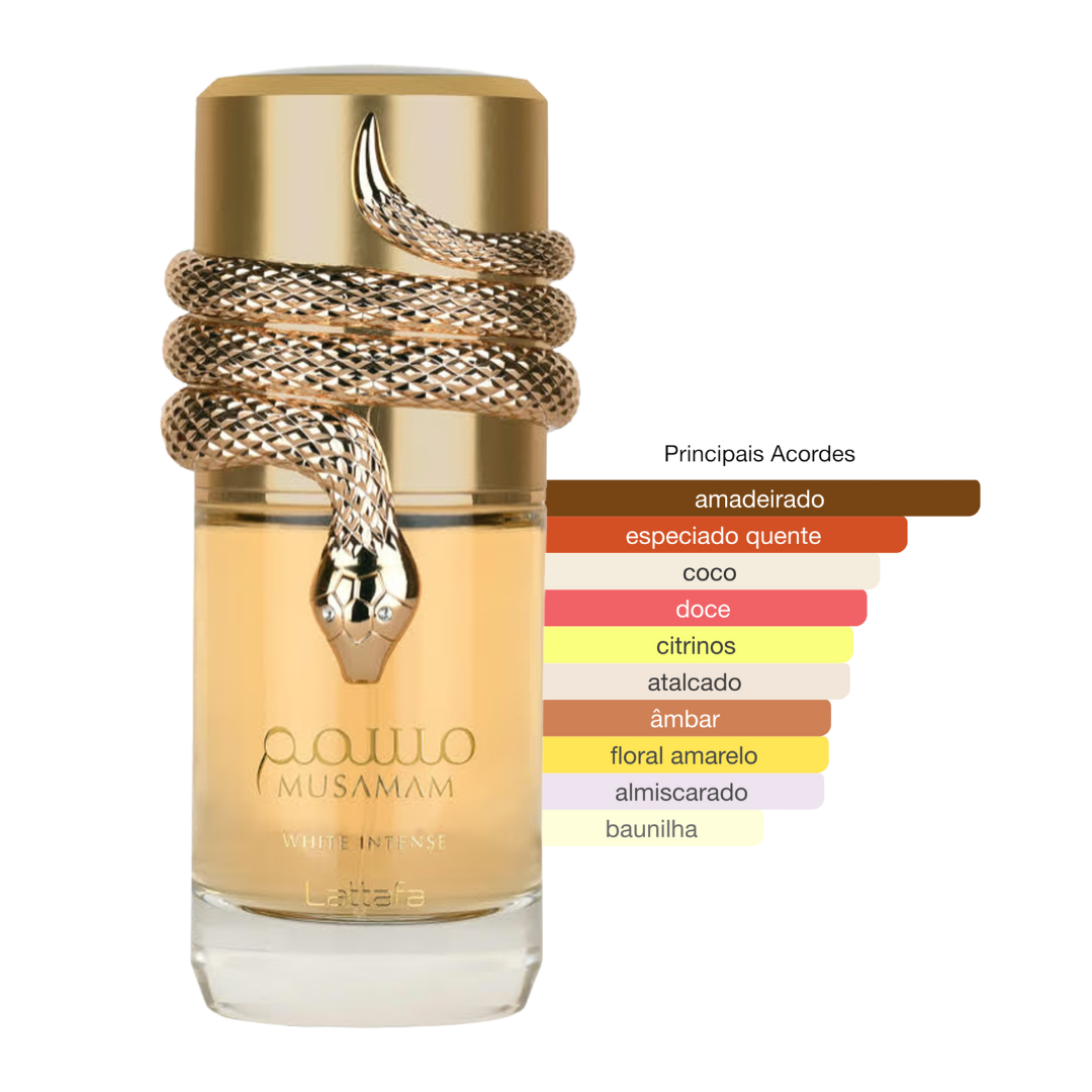 Perfume Lattafa Musamam White Intense Unissex Eau de Parfum - Imagem 1