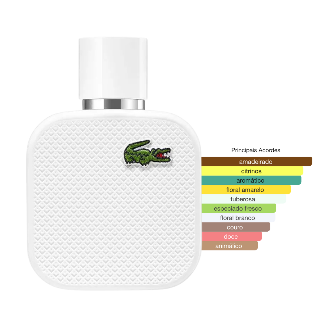Perfume Lacoste L.12.12 Blanc Masculino Eau de Toilette - Imagem 1