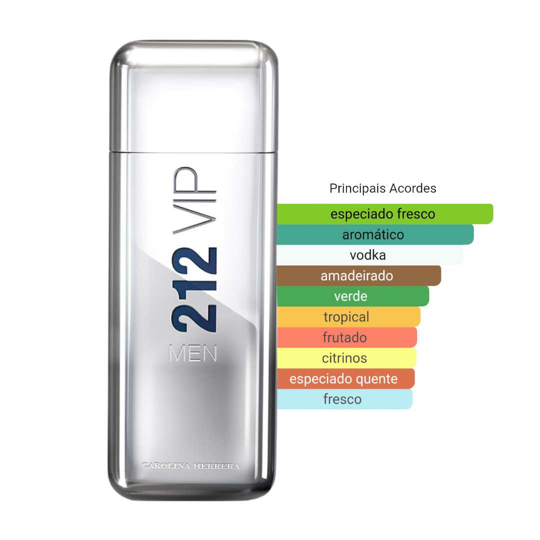 Perfume 212 Vip Carolina Herrera Masculino Eau de Toilette - Imagem 1