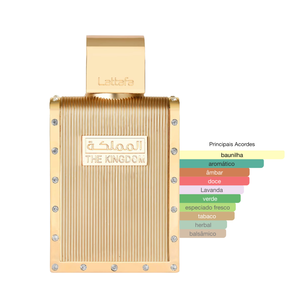 Perfume The Kingdom Lattafa Masculino Eau de Parfum - Imagem 1