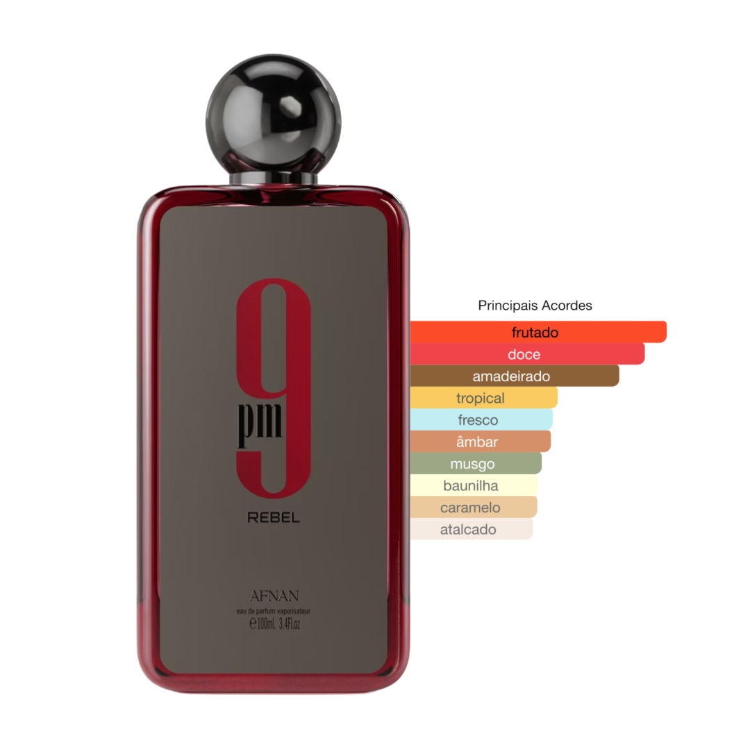Perfume 9pm Rebel Afnan Masculino Eau de Parfum - Imagem 1