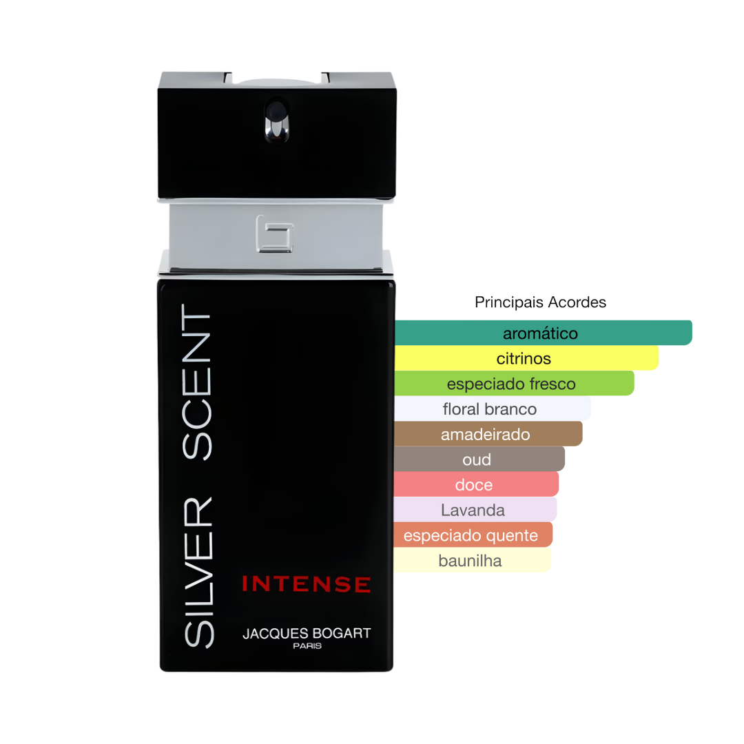 Perfume Silver Scent Intense Jacques Bogart Masculino Eau de Parfum - Imagem 1